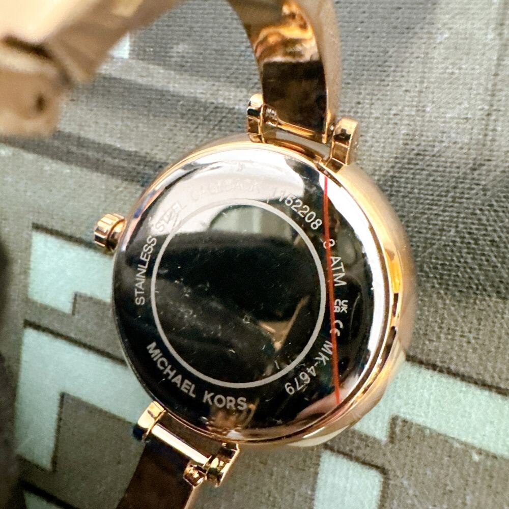 Michael Kors MK4679 Naia Rose Gold-Tone Logo Watch - Picture 5 of 6